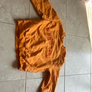 Orange, crybaby sweatshirt, vintage
